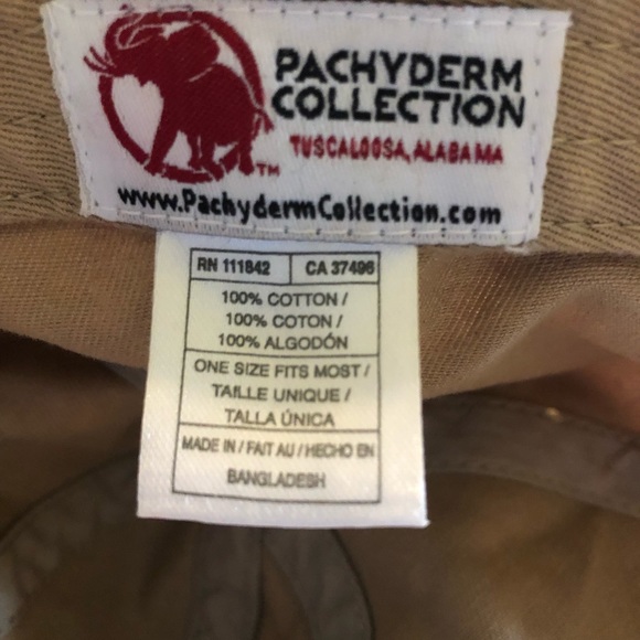 Alabama Crimson Tide Pachyderm Cotton Baseball Cap in Tan With Embroidered Al - Picture 4 of 4